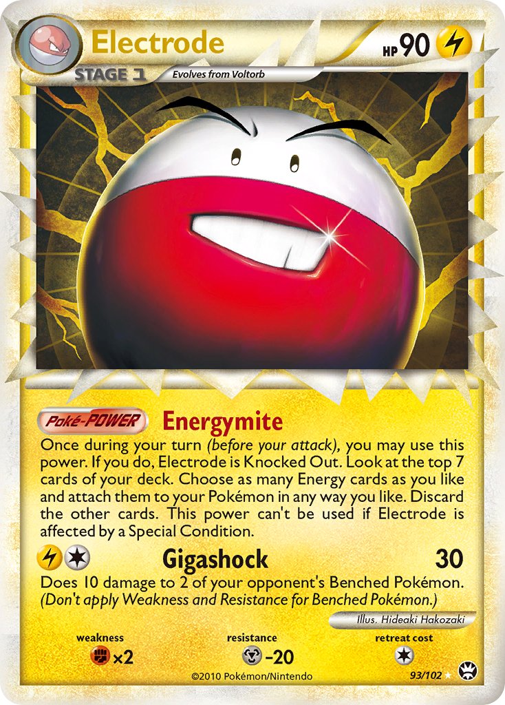 Electrode (93/102) [HeartGold & SoulSilver: Triumphant] - Dark Crystal Cards