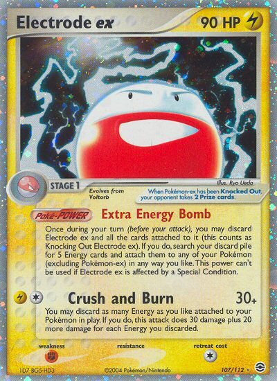 Electrode ex (107/112) [EX: FireRed & LeafGreen] - Dark Crystal Cards