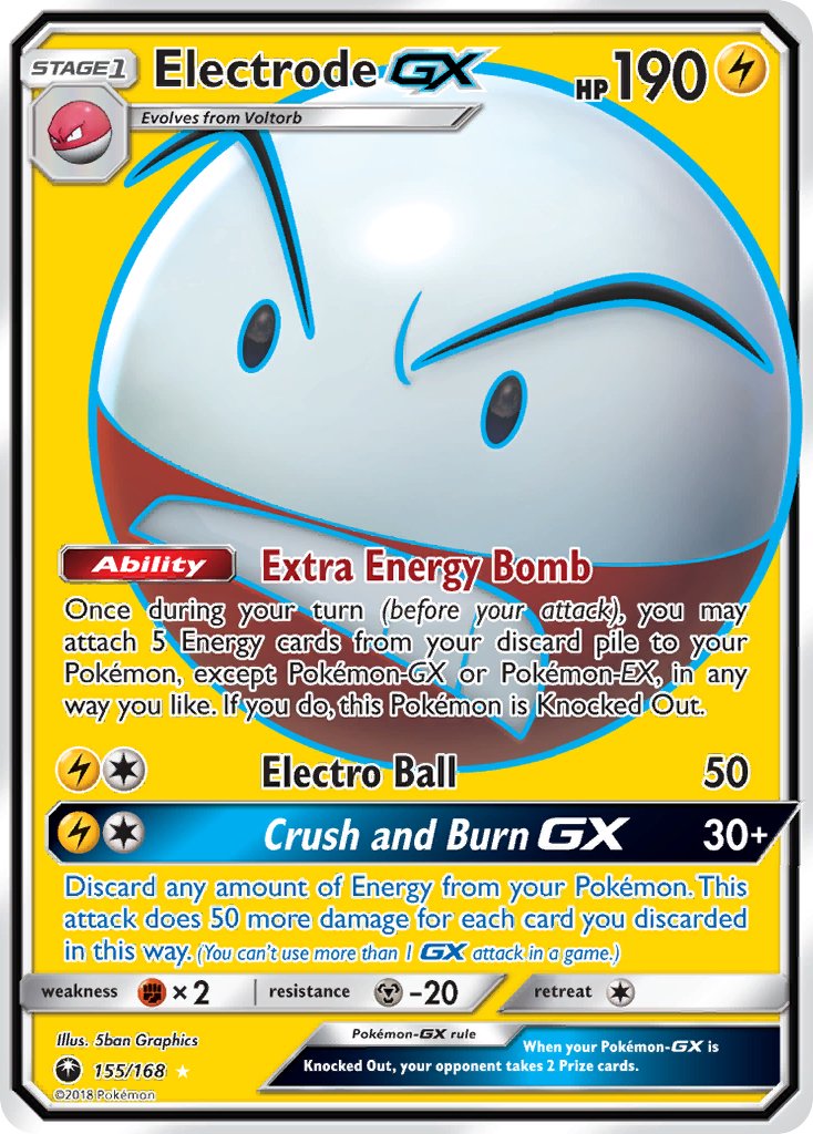 Electrode GX (155/168) [Sun & Moon: Celestial Storm] - Dark Crystal Cards