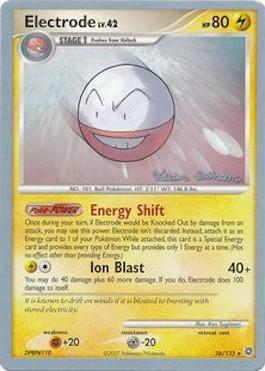 Electrode LV.42 (26/132) (Intimidation - Tristan Robinson) [World Championships 2008] - Dark Crystal Cards