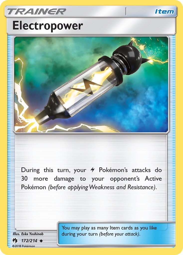 Electropower (172/214) [Sun & Moon: Lost Thunder] - Dark Crystal Cards