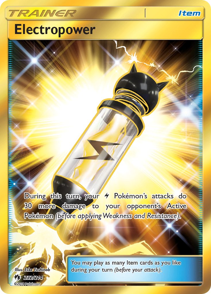Electropower (232/214) [Sun & Moon: Lost Thunder] - Dark Crystal Cards
