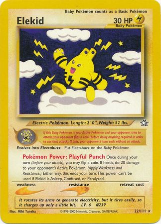 Elekid (22/111) [Neo Genesis Unlimited] - Dark Crystal Cards