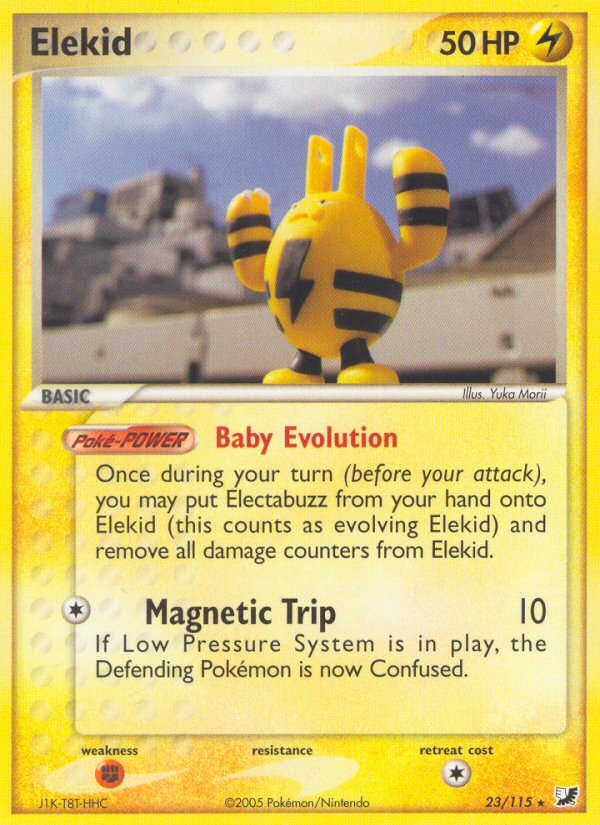 Elekid (23/115) [EX: Unseen Forces] - Dark Crystal Cards