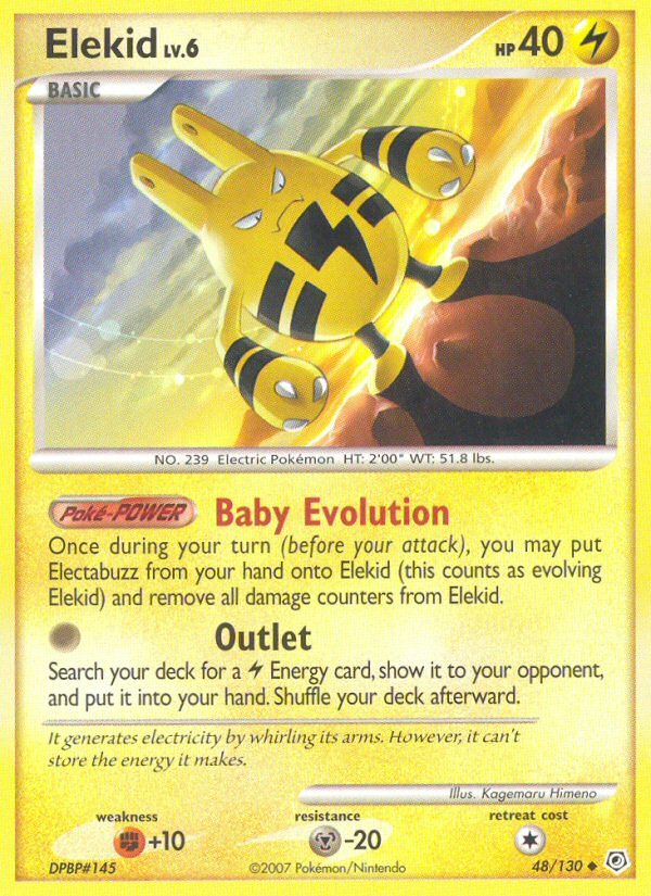 Elekid (48/130) [Diamond & Pearl: Base Set] - Dark Crystal Cards