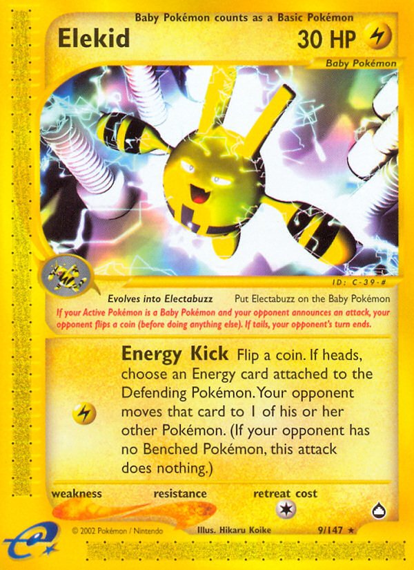 Elekid (9/147) [Aquapolis] - Dark Crystal Cards