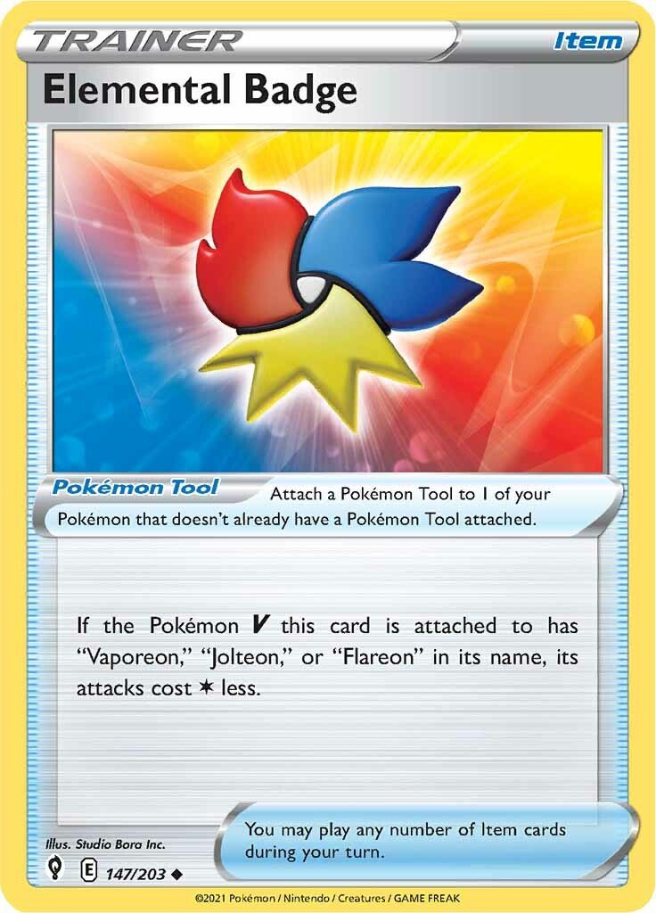 Elemental Badge (147/203) [Sword & Shield: Evolving Skies] - Dark Crystal Cards