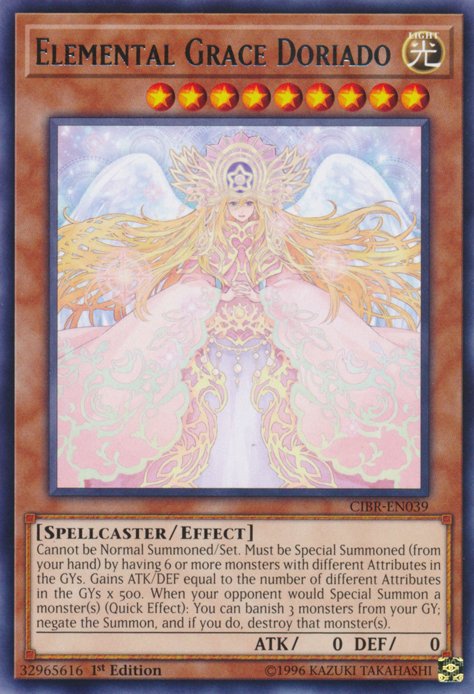 Elemental Grace Doriado [CIBR - EN039] Rare - Dark Crystal Cards