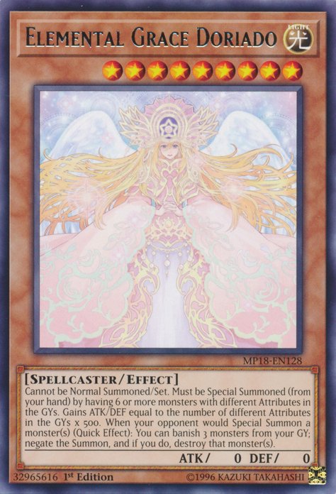 Elemental Grace Doriado [MP18 - EN128] Rare - Dark Crystal Cards