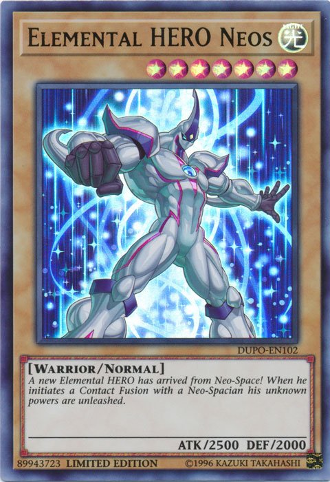 Elemental HERO Neos [DUPO - EN102] Ultra Rare - Dark Crystal Cards