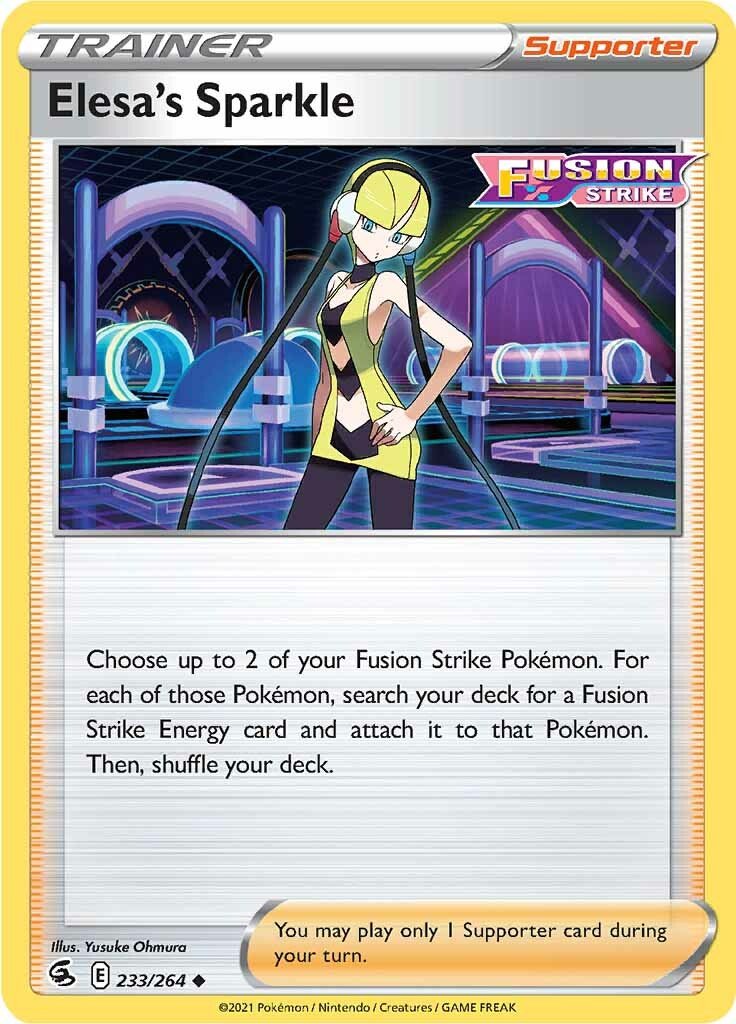 Elesa's Sparkle (233/264) [Sword & Shield: Fusion Strike] - Dark Crystal Cards