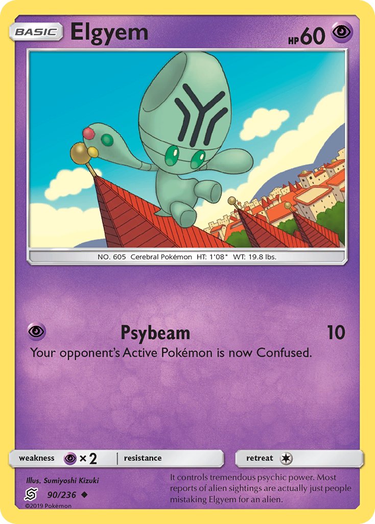 Elgyem (90/236) [Sun & Moon: Unified Minds] - Dark Crystal Cards