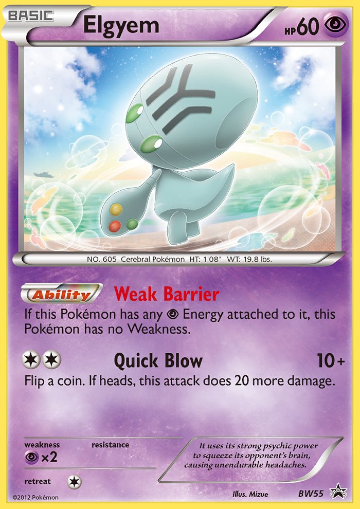 Elgyem (BW55) [Black & White: Black Star Promos] - Dark Crystal Cards