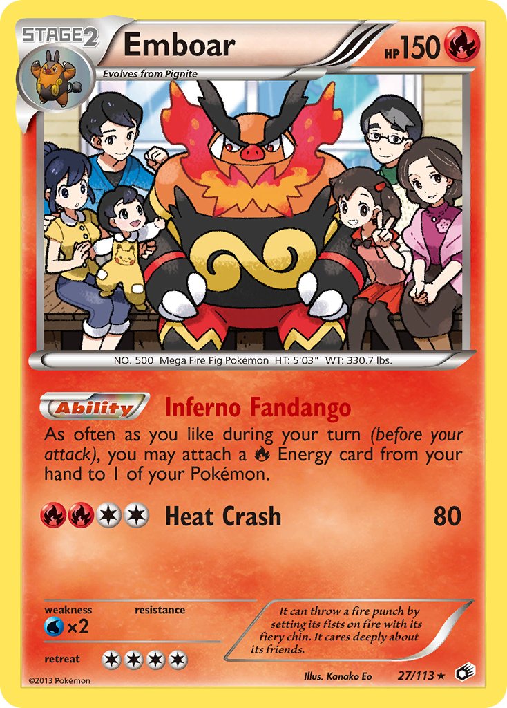 Emboar (27/113) (Theme Deck Exclusive) [Black & White: Legendary Treasures] - Dark Crystal Cards