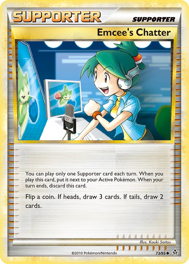 Emcee's Chatter (73/95) [HeartGold & SoulSilver: Unleashed] - Dark Crystal Cards