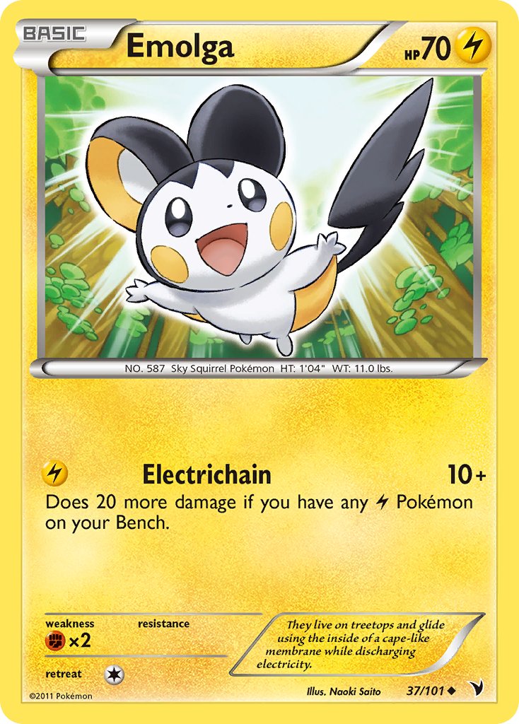 Emolga (37/101) [Black & White: Noble Victories] - Dark Crystal Cards