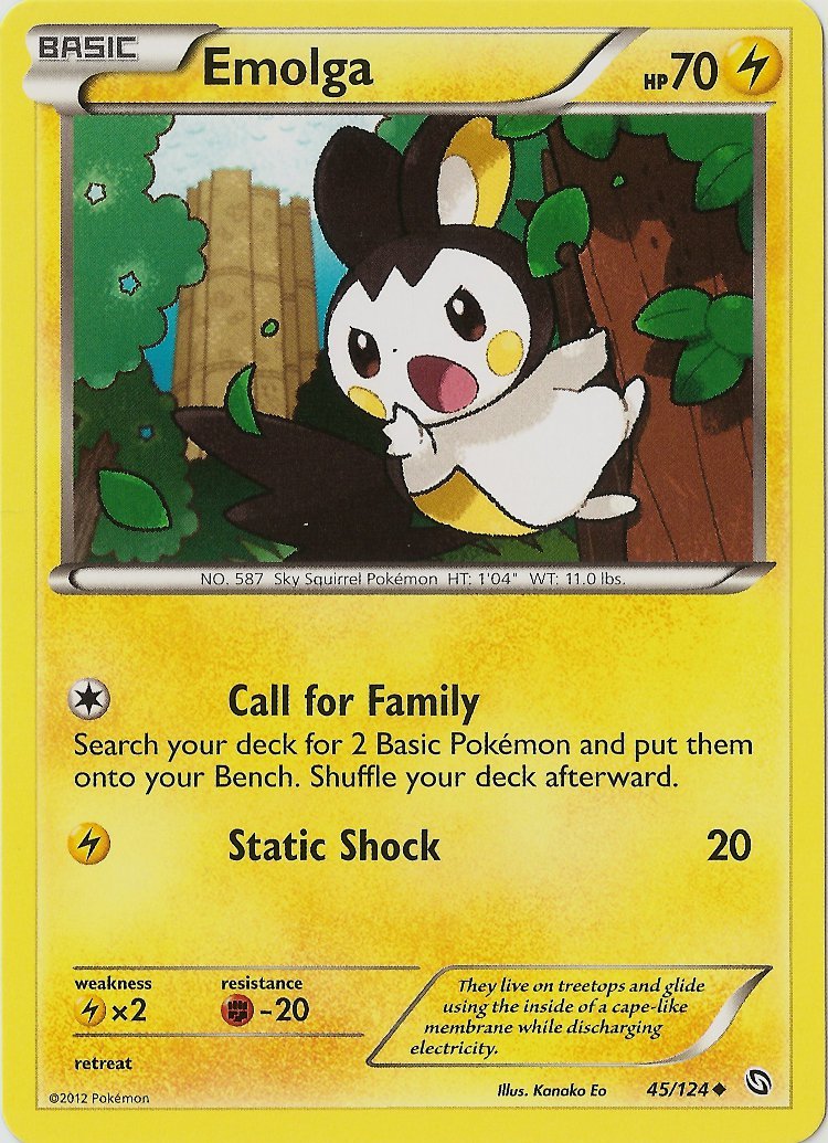 Emolga (45/124) [Black & White: Dragons Exalted] - Dark Crystal Cards