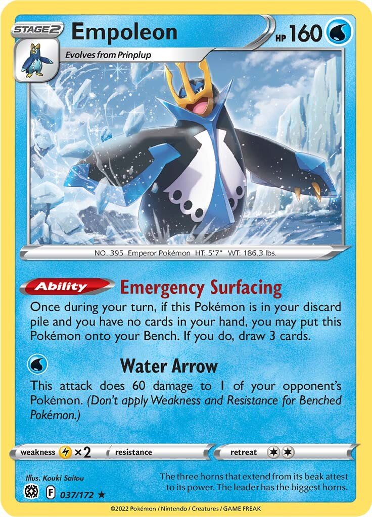 Empoleon (037/172) [Sword & Shield: Brilliant Stars] - Dark Crystal Cards