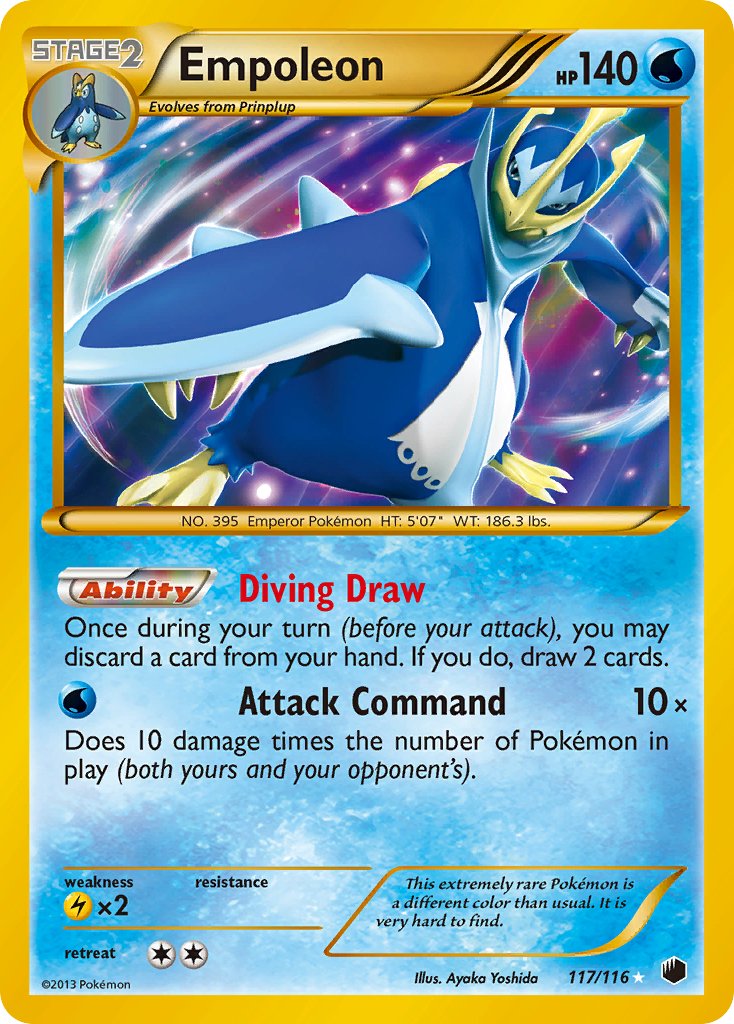 Empoleon (117/116) [Black & White: Plasma Freeze] - Dark Crystal Cards