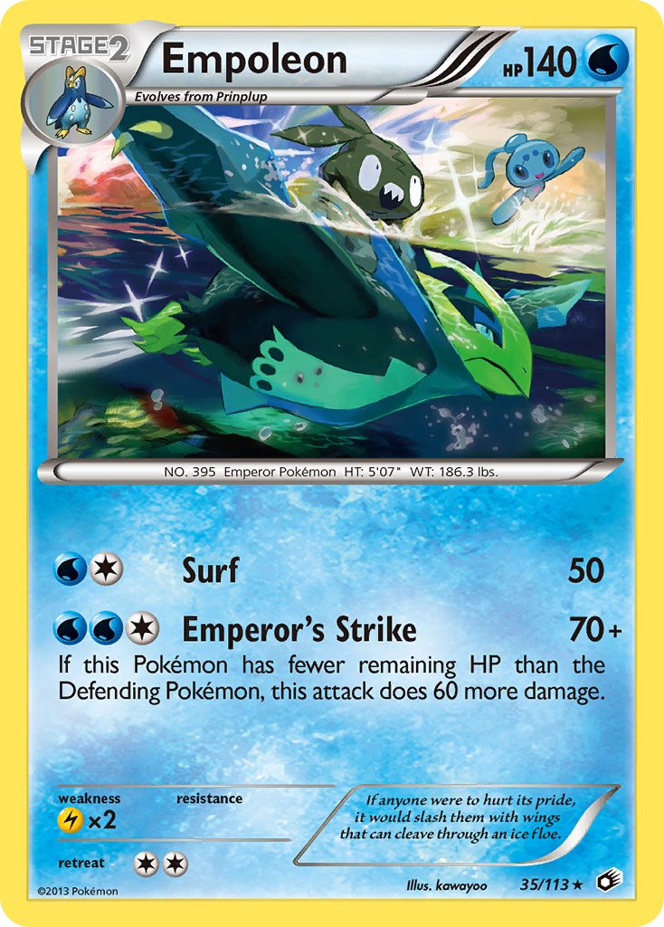 Empoleon (35/113) [Black & White: Legendary Treasures] - Dark Crystal Cards