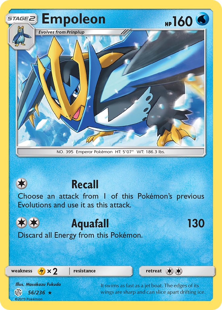 Empoleon (56/236) [Sun & Moon: Cosmic Eclipse] - Dark Crystal Cards