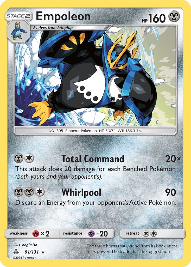 Empoleon (81/131) [Sun & Moon: Forbidden Light] - Dark Crystal Cards