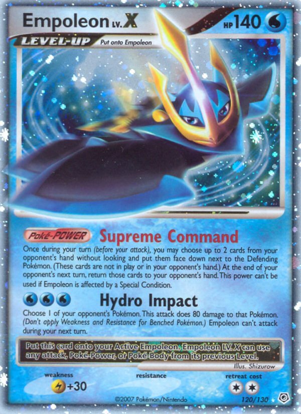 Empoleon LV.X (120/130) [Diamond & Pearl: Base Set] - Dark Crystal Cards