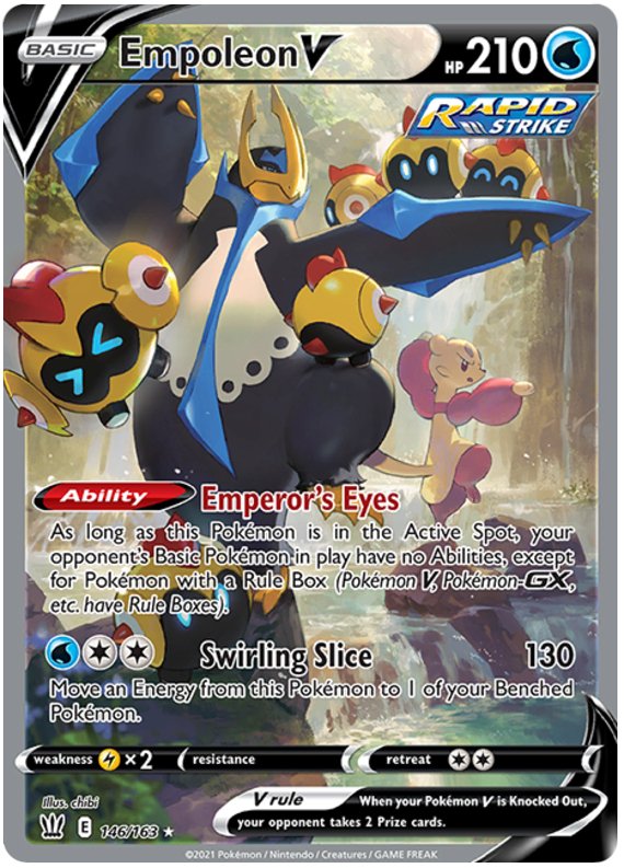 Empoleon V (146/163) [Sword & Shield: Battle Styles] - Dark Crystal Cards
