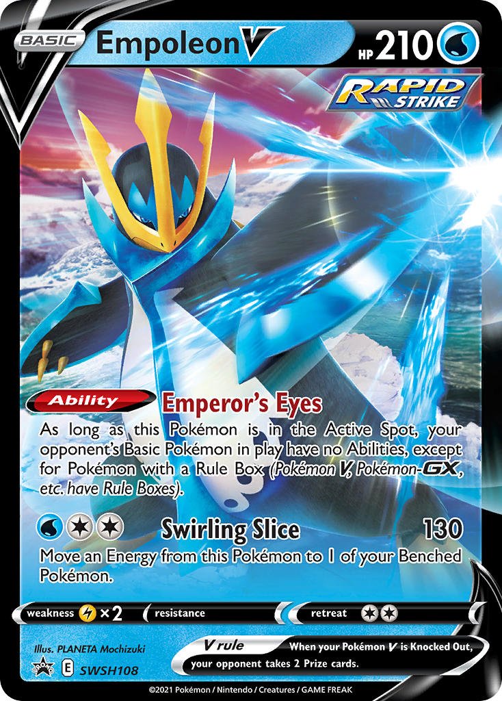 Empoleon V (SWSH108) [Sword & Shield: Black Star Promos] - Dark Crystal Cards