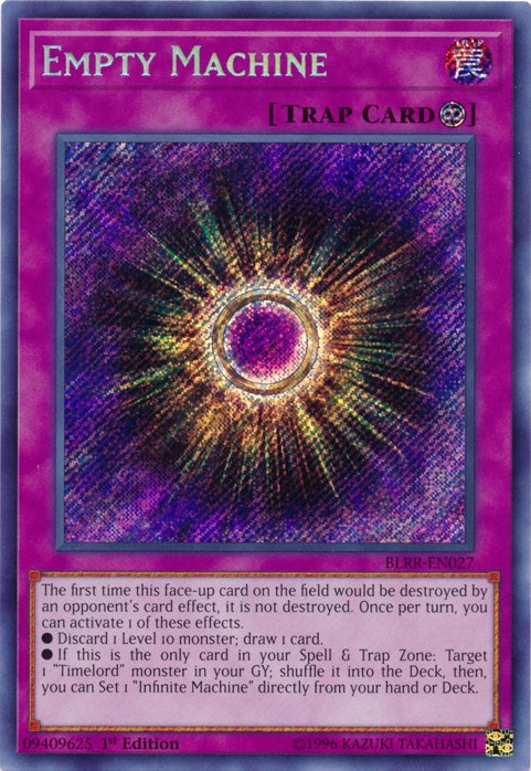 Empty Machine [BLRR - EN027] Secret Rare - Dark Crystal Cards