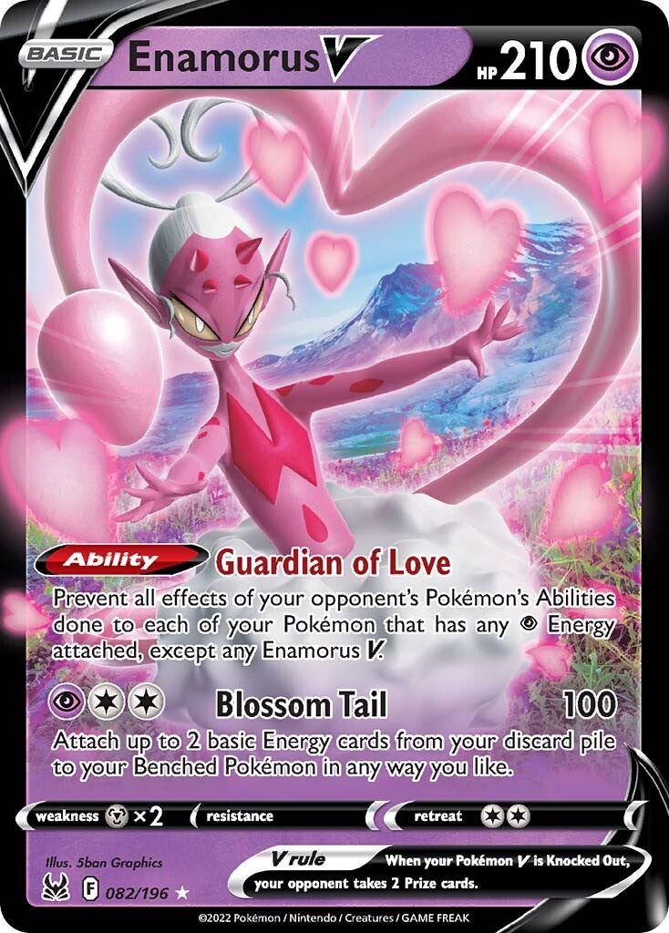 Enamorus V (082/196) [Sword & Shield: Lost Origin] - Dark Crystal Cards