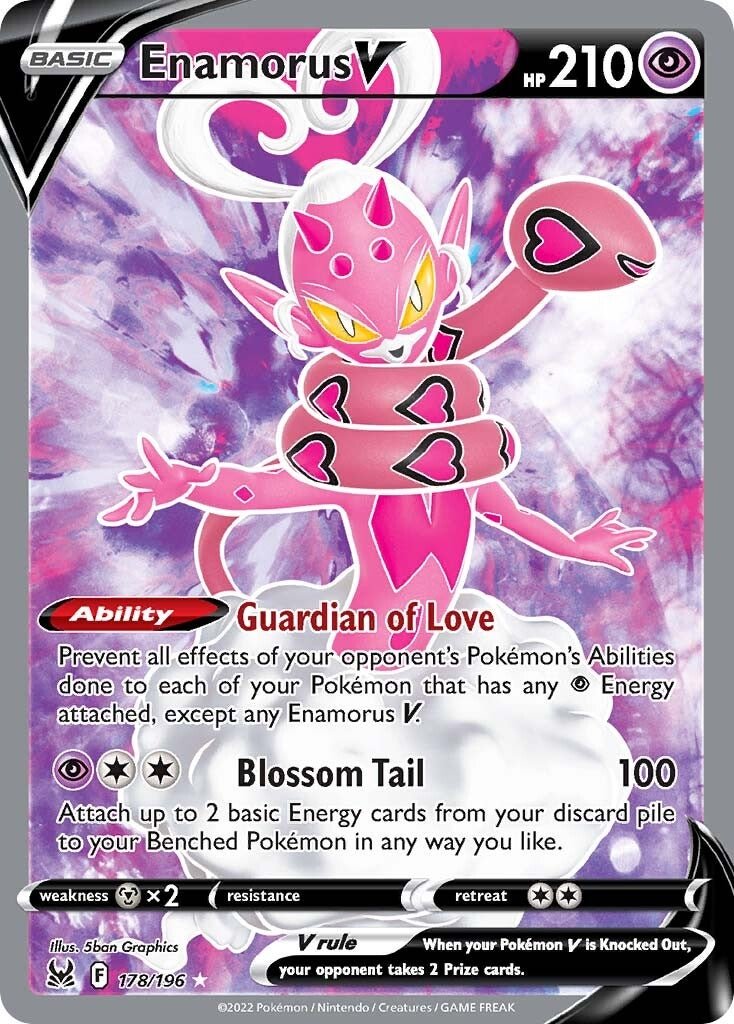Enamorus V (178/196) [Sword & Shield: Lost Origin] - Dark Crystal Cards