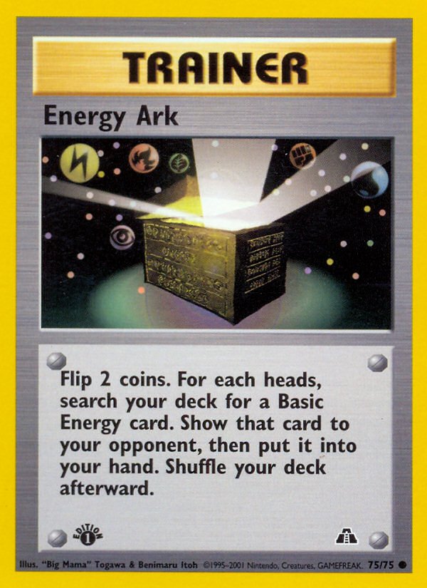 Energy Ark (75/75) [Neo Discovery 1st Edition] - Dark Crystal Cards