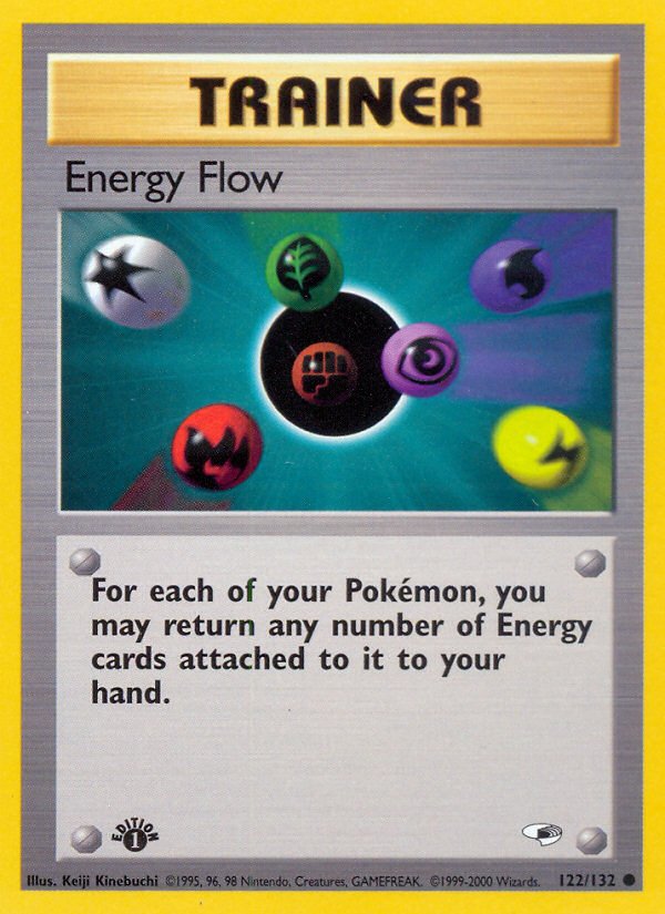 Energy Flow (122/132) [Gym Heroes 1st Edition] - Dark Crystal Cards