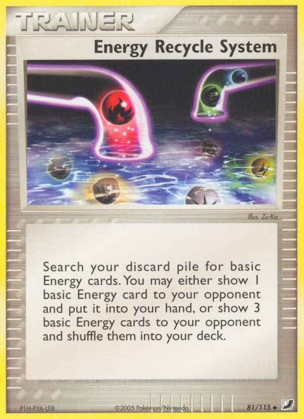 Energy Recycle System (81/115) [EX: Unseen Forces] - Dark Crystal Cards