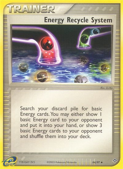 Energy Recycle System (84/97) [EX: Dragon] - Dark Crystal Cards