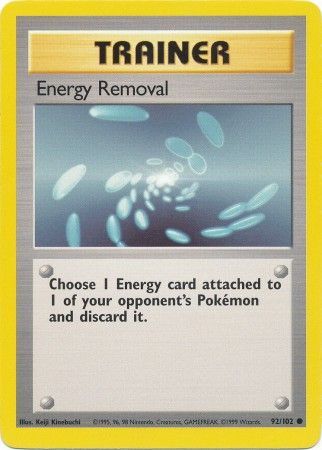 Energy Removal (92/102) [Base Set Unlimited] - Dark Crystal Cards
