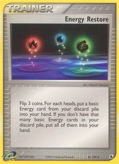 Energy Restore (81/109) [EX: Ruby & Sapphire] - Dark Crystal Cards