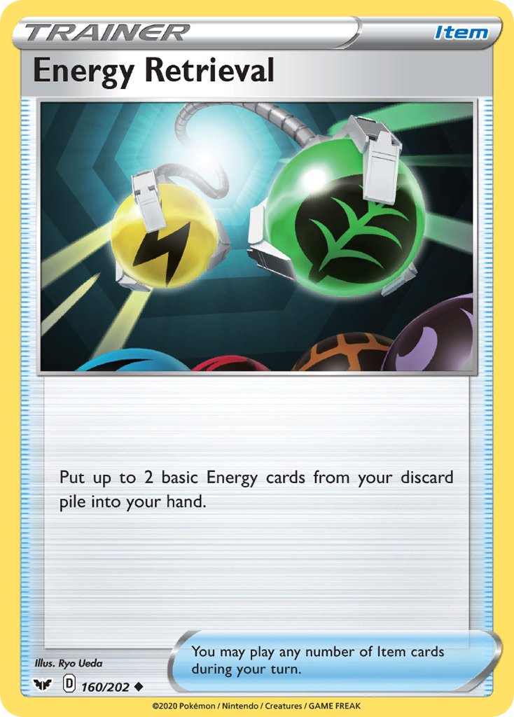 Energy Retrieval (160/202) [Sword & Shield: Base Set] - Dark Crystal Cards