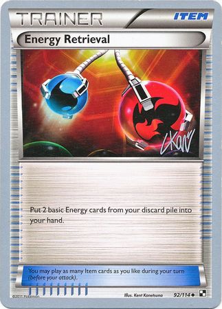 Energy Retrieval (92/114) (Reshiphlosion - Christopher Kan) [World Championships 2011] - Dark Crystal Cards