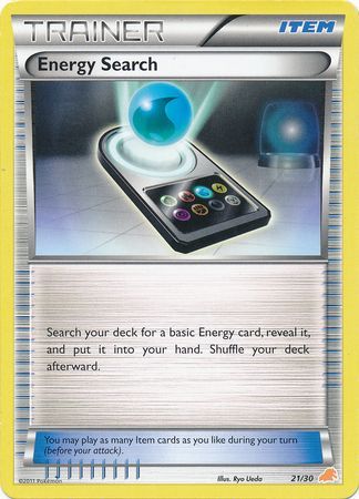 Energy Search (21/30) [Black & White: Trainer Kit - Excadrill] - Dark Crystal Cards