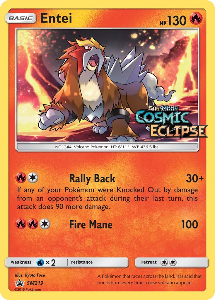 Entei (SM219) [Sun & Moon: Black Star Promos] - Dark Crystal Cards