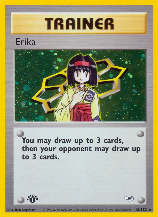 Erika (16/132) [Gym Heroes 1st Edition] - Dark Crystal Cards