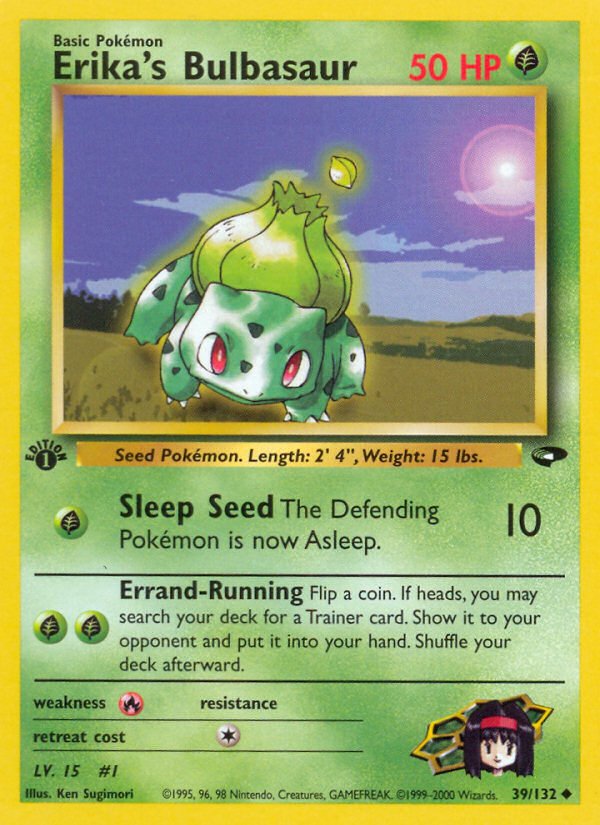 Erika's Bulbasaur (39/132) [Gym Challenge 1st Edition] - Dark Crystal Cards