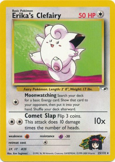 Erika's Clefairy (25/132) [Gym Heroes Unlimited] - Dark Crystal Cards