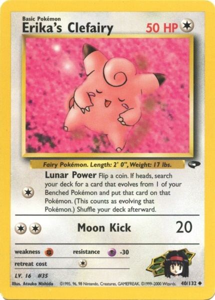 Erika's Clefairy (40/132) [Gym Challenge Unlimited] - Dark Crystal Cards