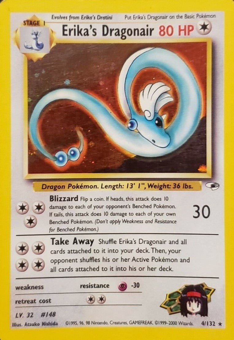 Erika's Dragonair (4/132) [Gym Heroes Unlimited] - Dark Crystal Cards