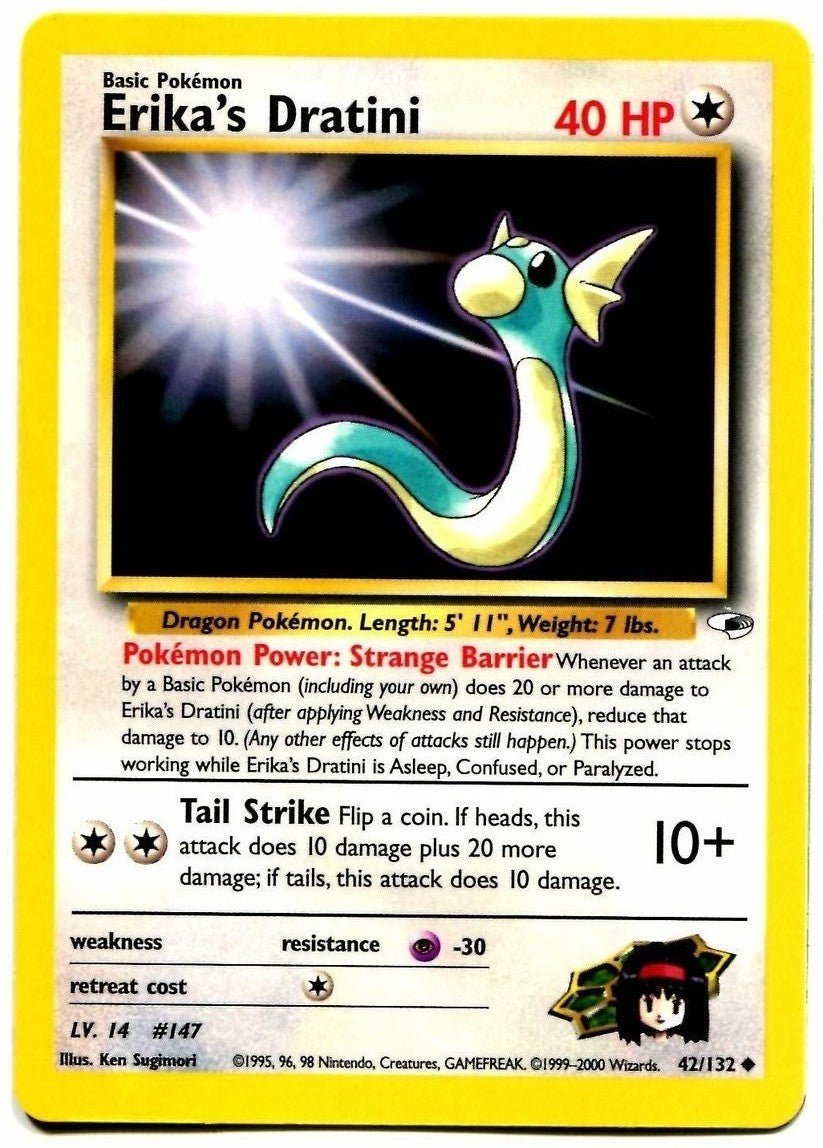 Erika's Dratini (42/132) [Gym Heroes Unlimited] - Dark Crystal Cards