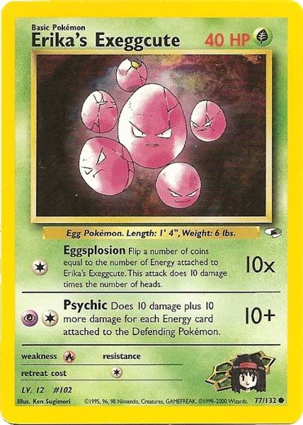 Erika's Exeggcute (77/132) [Gym Heroes Unlimited] - Dark Crystal Cards