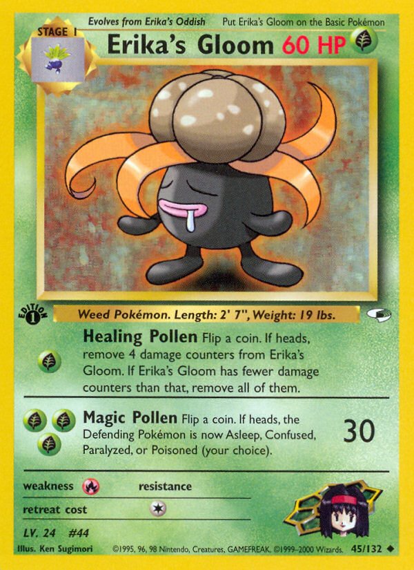 Erika's Gloom (45/132) [Gym Heroes 1st Edition] - Dark Crystal Cards